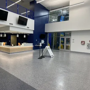 The main entrance at Highlands Sports Complex.