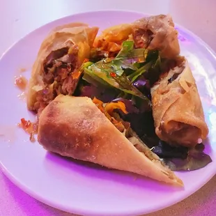Pulled pork spring rolls. Not bad, but for a pulled pork fix, stick to the nachos!