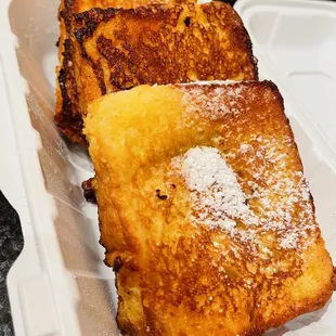 Brioche French Toast!....Buttery-Sweet, fluffy with them Crispy Edges!  Thumbs Up!....It's all all about the edges for me!!