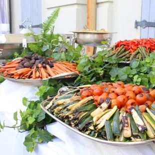 Grilled Vegetable Display