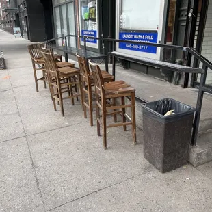 Outside seating