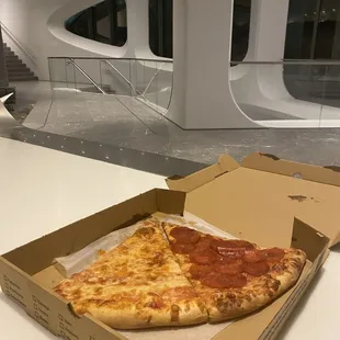 Pepperoni Slice &amp; Cheese Slice