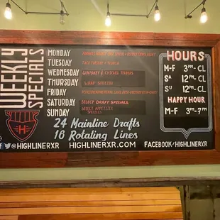 a blackboard with hours and hours on it