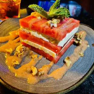 Watermelon and feta salad