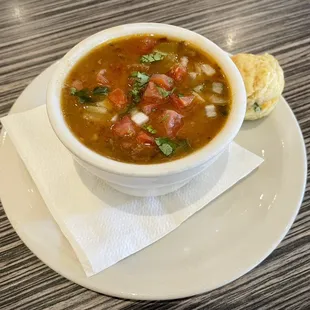 Cup of borracho bean soup