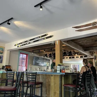 the bar area