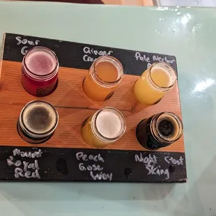 Got me a 6x4oz tasting flight ($15)