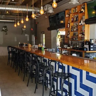Indoor bar seating