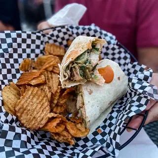 Buffalo chicken wrap