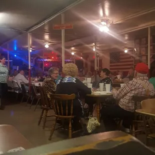 diners seated at tables