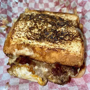 Highway grill patty melt w egg...amazing