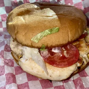 Grilled chicken burger...