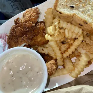 Chicken tender basket...