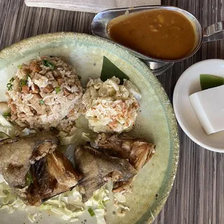 Deep Fried Butterfish Collar n' Stew Gravy