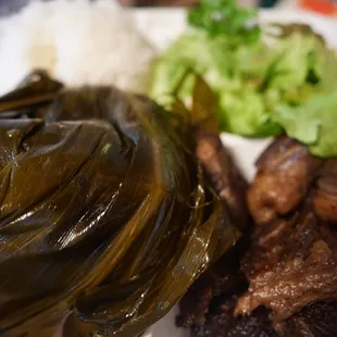 Lau lau plate