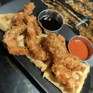 Chicken and waffles