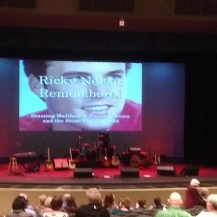 The stage view from our seats