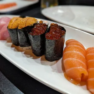 sushi and sashimi, sashimi, sushi, food