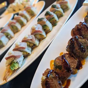 sashimi, sushi and sashimi, food, sushi