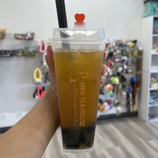 Mango &amp; jasmine tea boba