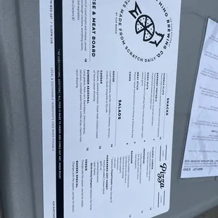 Food menu