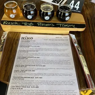 Beer flight
