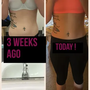 Started working out here about 3 weeks ago and these are my results ! I absolutely love it here I can't get over this place !!
