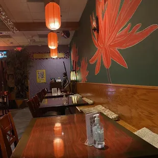 interior, sushi and sashimi