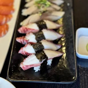sashimi, sushi, sushi and sashimi, food