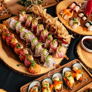food, sushi, sashimi, sushi and sashimi