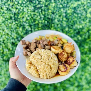 Hibachi Steak and Scallops
