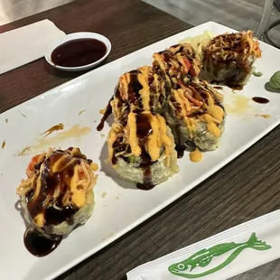 Dynamite roll, after tasting two!