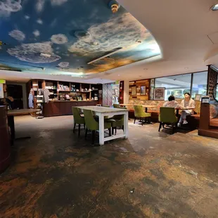 the interior of the restaurant