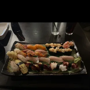 Assortment of nigiri sushi