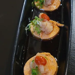 Ankimo: steamed monkfish liver served cold