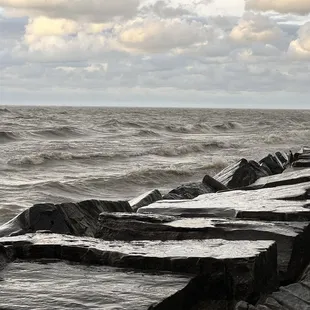 Lake Erie near the restaurant