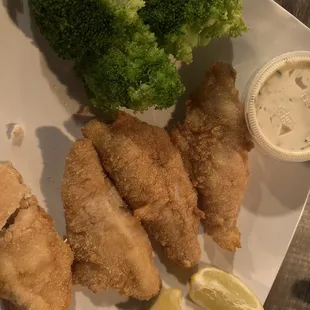 Fried fresh local perch!