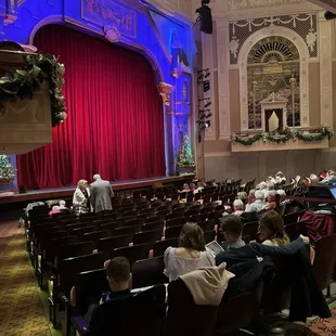 Theater view of stage.