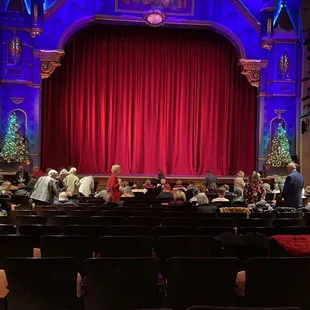 Waiting for the show to begin. Great seats!