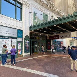 Front of theater