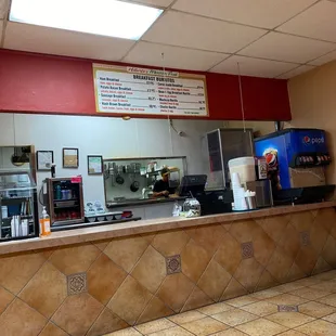 a view of the counter