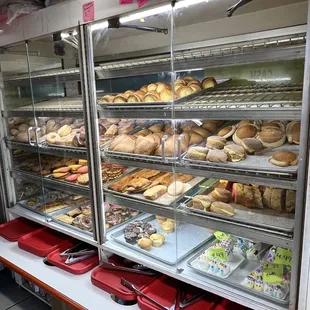 a variety of baked goods