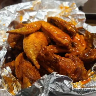wings with medium sauce