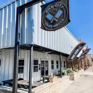 the outside of the building