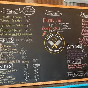 Menu... even being a late arrival they still had a little of everything left. The night before they sold out.