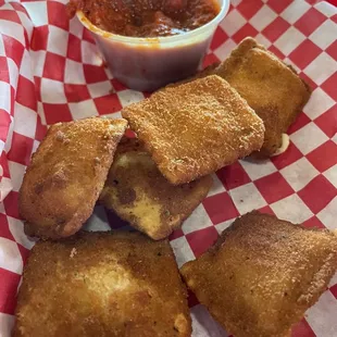 Fried ravioli.