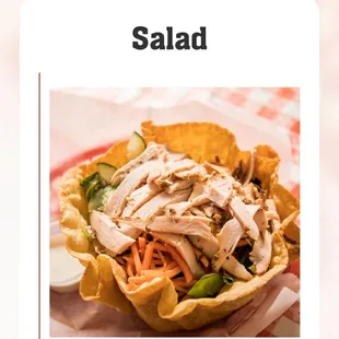 a picture of a chicken salad