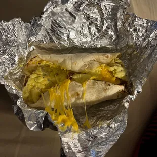 Bacon egg and cheese taco!!