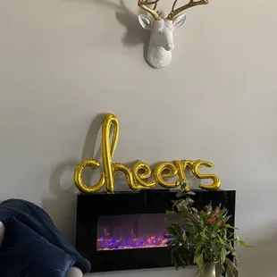 The comfy sitting area