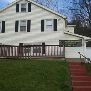 the front of the building